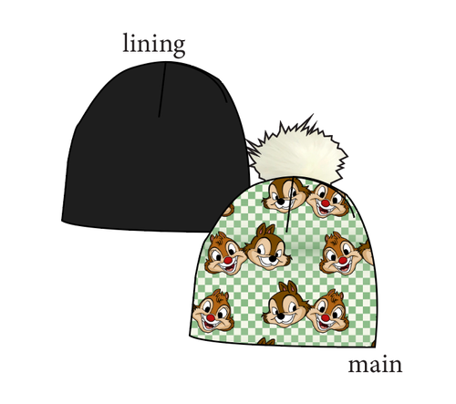 Chipmunk Pals Slouchy Beanie (Reversible!)
