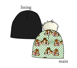 Chipmunk Pals Slouchy Beanie (Reversible!)