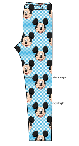 Mickey Check Basic Leggings
