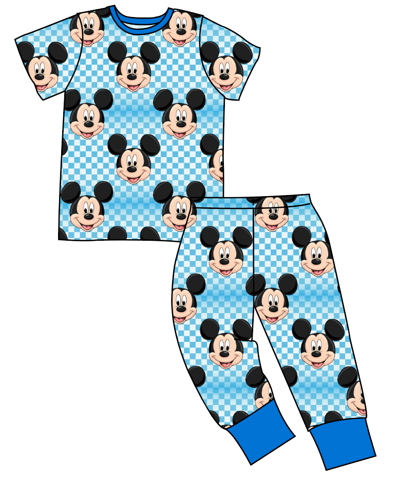 Mickey Check Basic Loungewear Set
