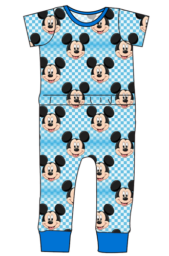 Mickey Check Bennett Pants and Shorts Length T-Shirt Romper