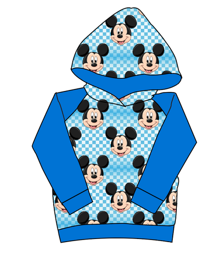 Mickey Check Classic Hoodie (or Crewneck)