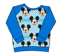 Load image into Gallery viewer, Mickey Check Classic Hoodie (or Crewneck)