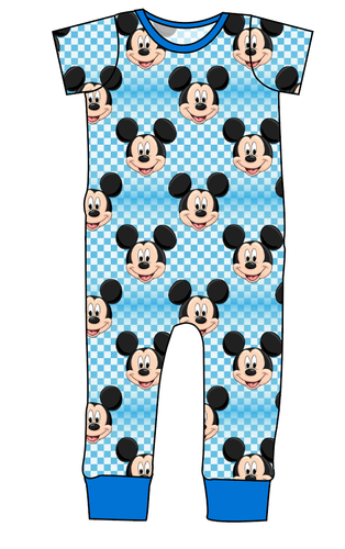 Mickey Check Emmett Pants And Shorts T-Shirt Romper