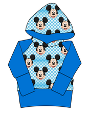 Load image into Gallery viewer, Mickey Check Grow With Me Hoodie (or Crewneck)