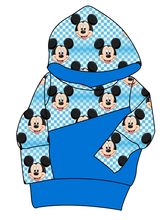 Load image into Gallery viewer, Mickey Check Grow With Me Hoodie (or Crewneck)