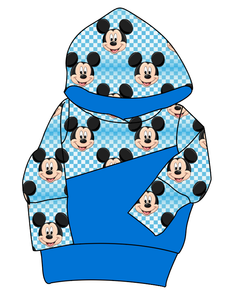 Mickey Check Grow With Me Hoodie (or Crewneck)
