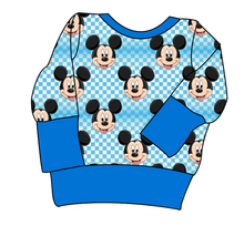 Load image into Gallery viewer, Mickey Check Grow With Me Hoodie (or Crewneck)