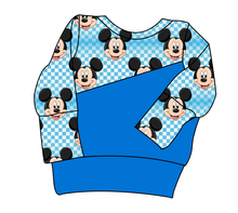 Load image into Gallery viewer, Mickey Check Grow With Me Hoodie (or Crewneck)