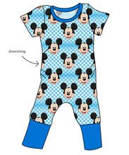 Load image into Gallery viewer, Mickey Check Grow With Me Pants And Shorts Romper
