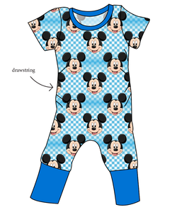 Mickey Check Grow With Me Pants And Shorts Romper