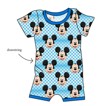 Load image into Gallery viewer, Mickey Check Grow With Me Pants And Shorts Romper