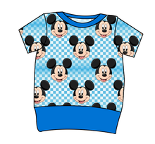 Load image into Gallery viewer, Mickey Check Grow With Me Tee