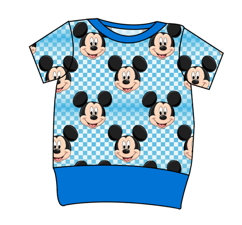 Mickey Check Grow With Me Tee
