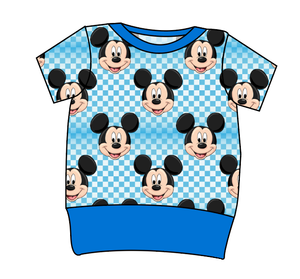 Mickey Check Grow With Me Tee