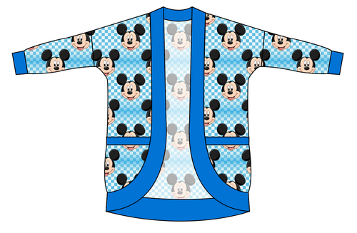 Mickey Check Ladies' Cocoon Cardigan
