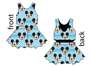 Mickey Check Kids Playsuit