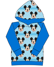 Load image into Gallery viewer, Mickey Check Ladies Hoodie
