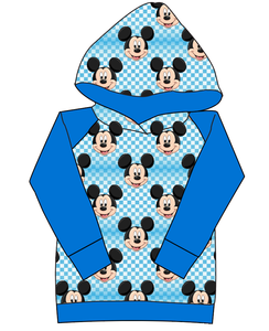 Mickey Check Ladies Hoodie