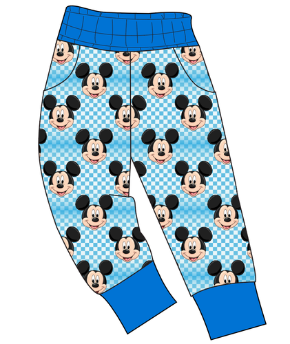 Mickey Check Mens' Joggers and Jogger Shorts