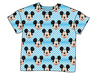 Mickey Check Ladies' Oversized Tee