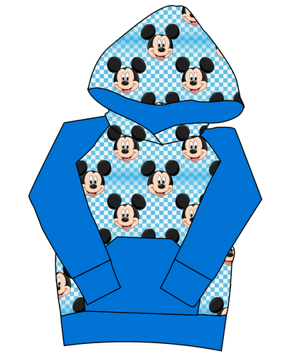 Mickey Check Mens' Hoodie