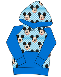 Mickey Check Mens' Hoodie