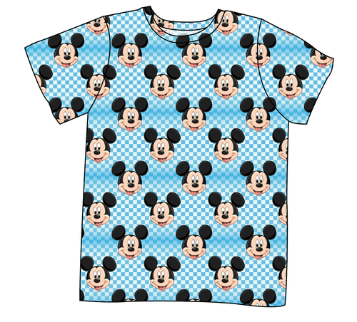 Mickey Check Mens' Tee