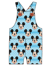 Load image into Gallery viewer, Mickey Check Overalls and Shortalls