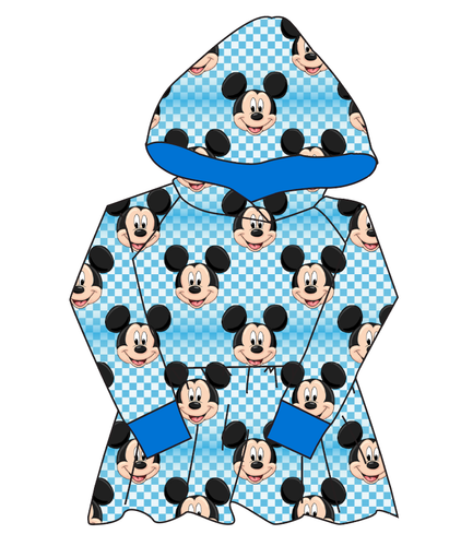 Mickey Check Peplum Hoodie (or Crewneck)