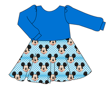 Load image into Gallery viewer, Mickey Check Prairie Dress