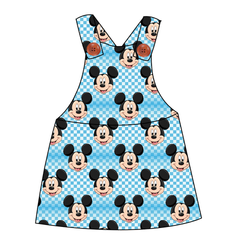 Mickey Check Skirt-Alls