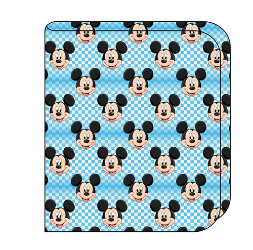 Mickey Check Swaddle Blanket