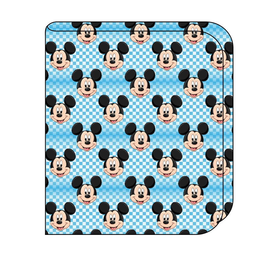 Mickey Check Swaddle Blanket