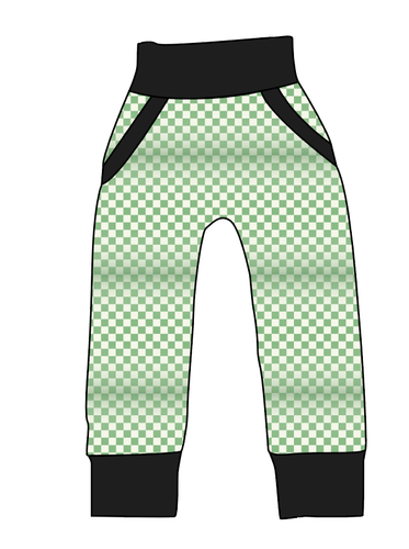 Green Check Beanpole Pants And Shorts