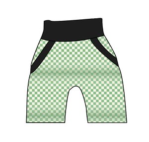 Green Check Beanpole Pants And Shorts