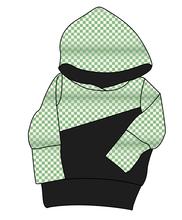 Load image into Gallery viewer, Green Check Grow With Me Hoodie (or Crewneck)