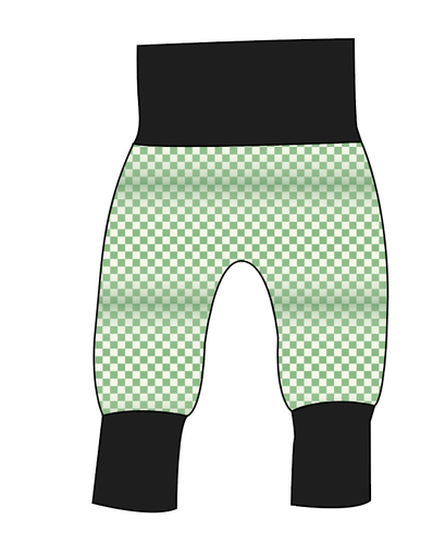 Green Check Grow With Me Pants And Shorts