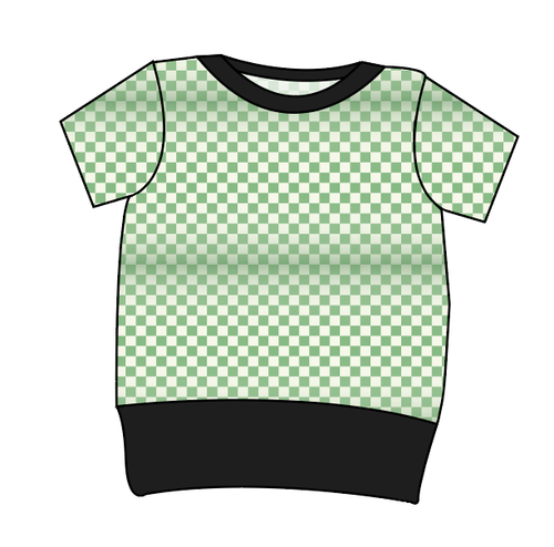 Green Check Grow With Me Tee