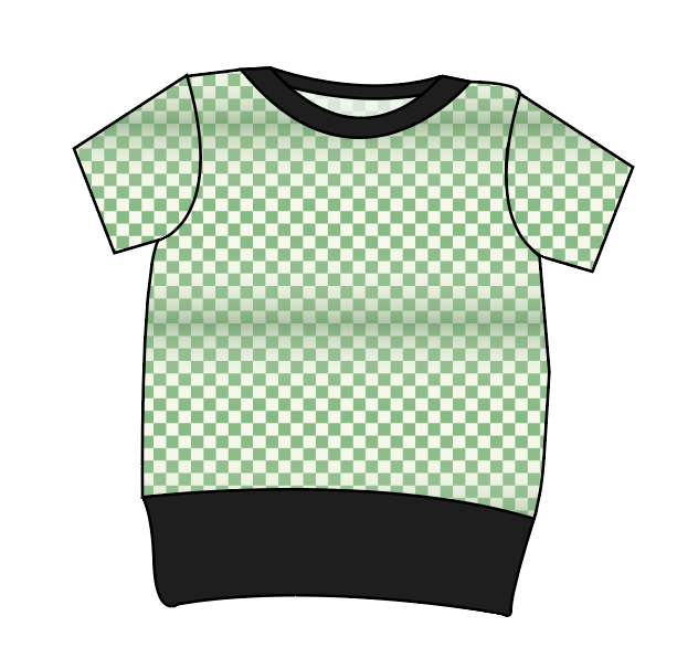 Green Check Grow With Me Tee