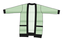 Load image into Gallery viewer, Green Check Kids Grandpa Cardigan