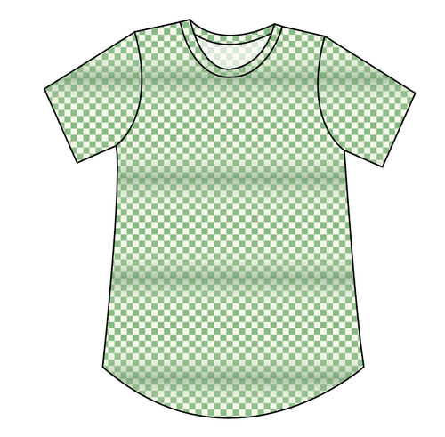 Green Check Kids' Relaxed Tee
