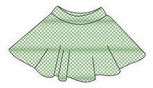 Load image into Gallery viewer, Green Check Ladies&#39; Circle Skirt