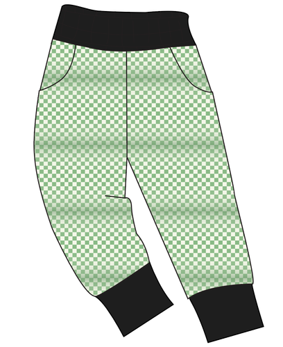 Green Check Mens' Joggers and Jogger Shorts