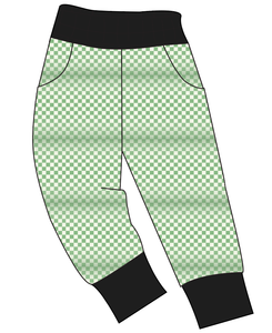 Green Check Mens' Joggers and Jogger Shorts