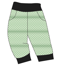 Load image into Gallery viewer, Green Check Ladies&#39; Joggers and Jogger Shorts
