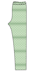 Green Check Ladies' Lounge Leggings