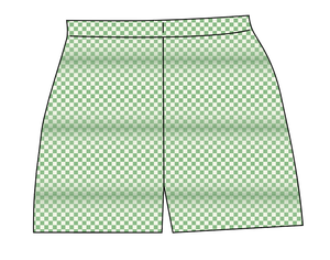 Green Check Ladies' Lounge Shorts