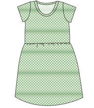 Load image into Gallery viewer, Green Check Ladies&#39; Play Dress
