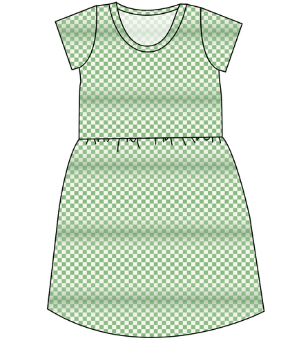 Green Check Ladies' Play Dress